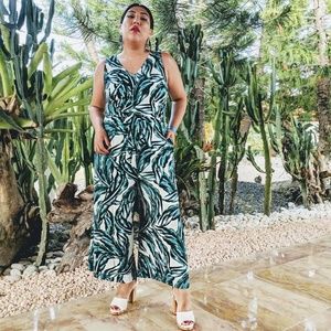 Whowhatwear x Target Tropical Jumpsuit